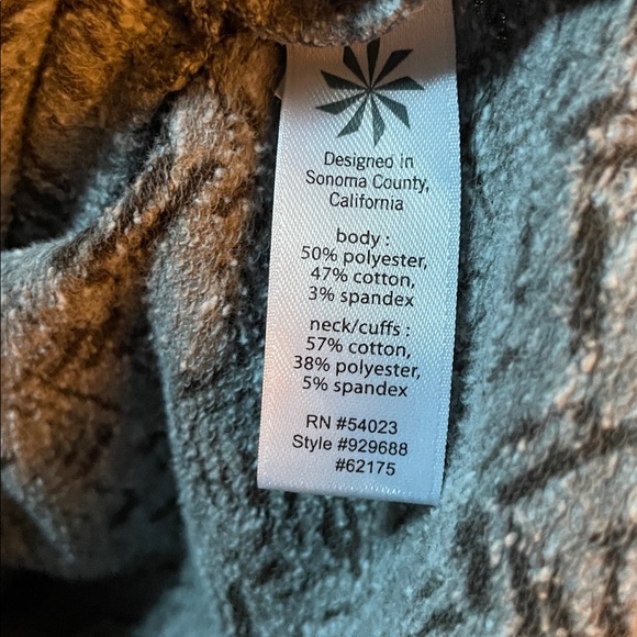 V6- Athleta Brown and Gray Textured Top Women’s Medium - Picture 4 of 4